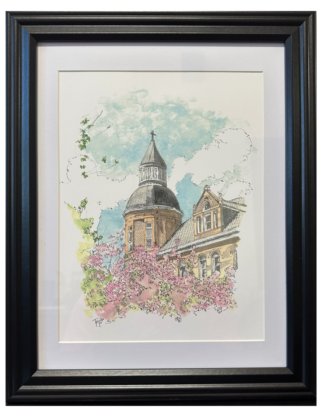 Framed Presentation Academy Water Color Print